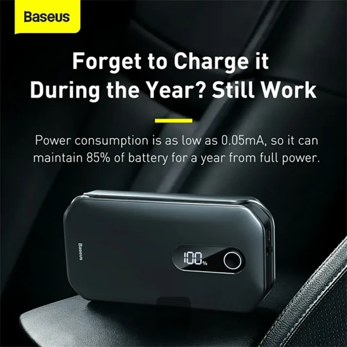Baseus Car Jump Starter 12000mAh 1000A Portable Emergency Jumpstarter Power Bank