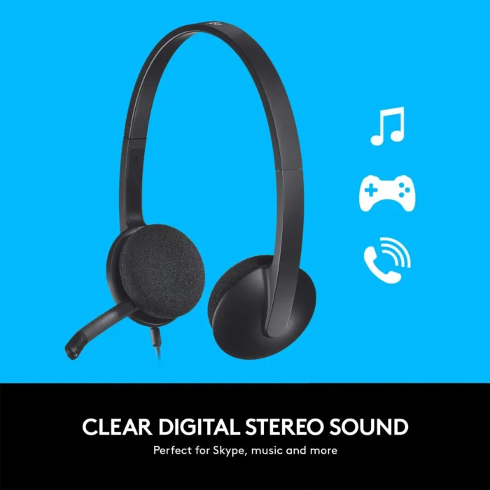 Logitech H340 - Wired USB Computer Headset
