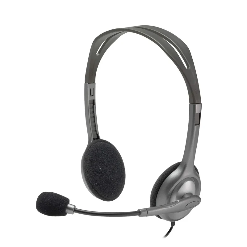 Logitech H110 - On-Ear Wired Stereo Headset with Mic