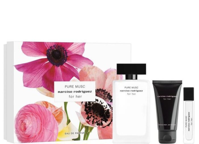 Narciso Rodriguez Pure Musc For Her (W) Gift Set - EDP 100ml+ EDP 10ml + Bl 50ml - Image 1